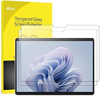 JETech Ochraniacz Ekranu dla Surface Pro 9/Pro 9 5G 2022 13 Cala, 9H Screen Protector Folia Szkło Hartowane Film, Obsługa Pióro Surface Pen, HD Wyczyść, 2 Sztuki