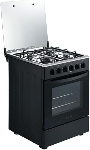 King 4 Burners Steel Automatic Gas Stove with Gas oven (Bake & Grill) 60cm