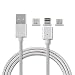 Viness 3 in 1 Strong Magnetic Lighting USB Charging And Data Transmission Cable Type C Nylon Braided Data Synchronization Cable Iphone Android Type-C System Data Transmission