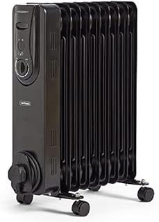 VonHaus Oil Filled Radiator 9 Fin, Electric Heater For Home Office, Oil Radiator Warms Any Room Quickly & Efficiently, Thermostatically Controlled 2kw Oil Heater For Maximum Warmth, 2 Year Warranty