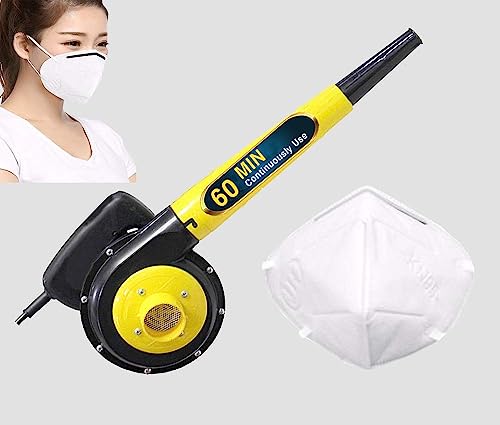 Image of Elmico 700W Blowers for Cleaning Dust /100% Copper Armature /60 min continuously use /Pc Cleaner /ac Cleaner /Electric Air Blower Guaranteed Motor Heavy Duty Blower with N-95 mask (1pc) (Made in India)