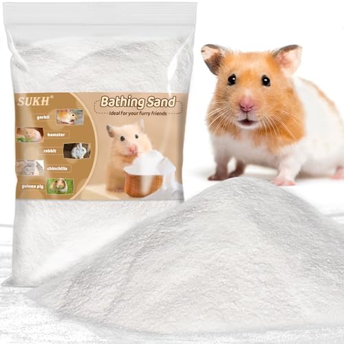 Sukh 420g Hamster Sand Bath Dust Free Desert Sand Hamster Bedding Reptile Silica