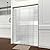 CKB Semi-Frameless Shower Door. 44"-48" W Adjustable x 72" H Double Sliding Shower Glass Doors wtih 1/4" (6mm) ANSI Tempered Safety Glass, Brushed Nickel