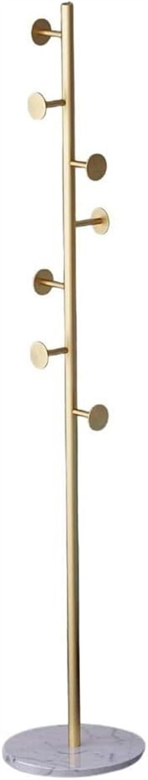 KIJyfgTR Coat Rack Multifunction Coat Rack Metal Rack Hanger Hook Stand For Clothes Scarf Floor Free Standing Wall Bedroom Easy(A)