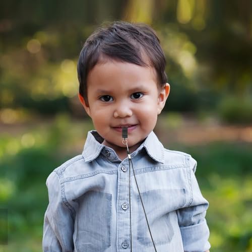 10 silbatos deportivos negros de plástico con cordón miniatura 7