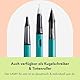 Lamy AL-star turmaline Füller – Füllhalter mit ergonomischem Griff & polierter Stahlfeder in Strichbreite M – leichtes Aluminiumgehäuse – inkl. Tintenpatrone T 10 blau – Rechtshänder