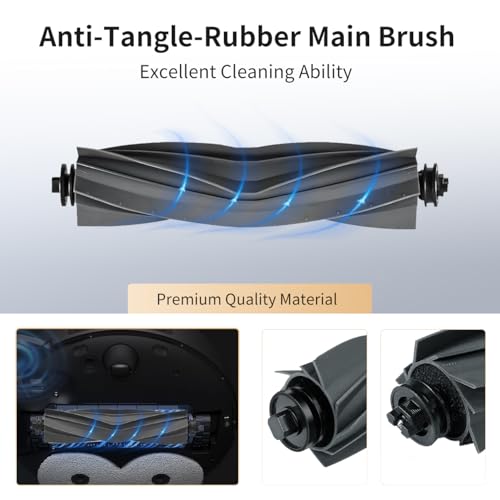 Image of L40 Ultra Accessories for Dreame L40 Ultra Gen 2 / X40 Ultra /MOVA P10 Pro Ultra (Gen 2) /P50 Pro Ultra Robot Vacuum, 2 Main Brush, 4 Mop Cloth Pads, 6 Side Brushes, 4 HEPA Filters,6 Dust Bag