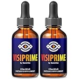 (2 Pack) Visiprime Eye Drops – Official Visi Prime Nano Formula Sublingual Drops with Natural Ingredients, Oral Supplement for Vision Clarity, Floaters & Gentle Eye Care, Review (60 Servings)