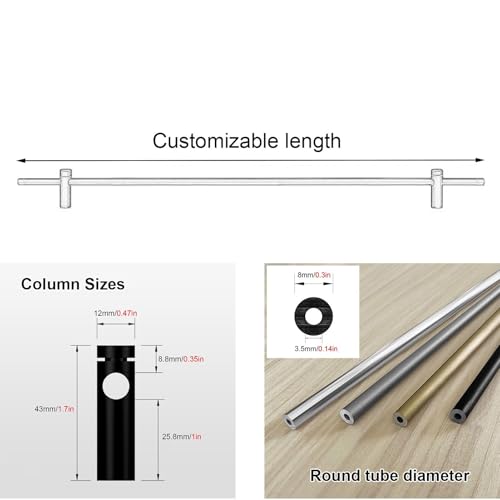 Rails d'étagère modernes de 366,7 cm pour empêcher la tringle Ber de bouger - 3