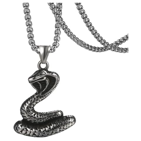 Oidea Retro Gothic Snake Necklace for All Cover