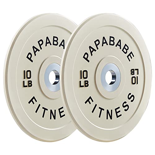 Discos Olímpicos De Peso Signature Fitness Con Buje De Acero - 100% Goma Virgen - Código De Colores - Ideal Para CrossFit Y Entrenamiento En Casa