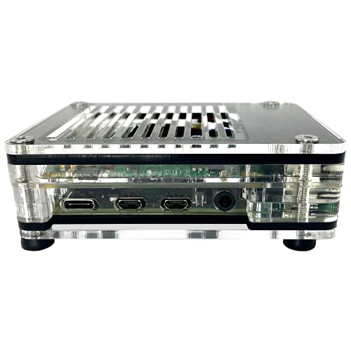 C4Labs Zebra Poe + Case Kit For Raspberry Pi 4B Or 3B+ And Poe+ Hat Or Official Poe Hat - Black Ice #TOP3