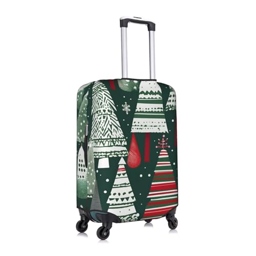 Christmas Trees Tsa Approved Luggage Cover For 18-32 Inch Suitcases Scratch-Resistant Stretch Luggage Cover3