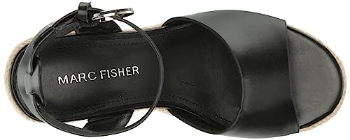 Marc Fisher Women's Vetina Wedge Sandal, Black 001, 6.5 #TOP4