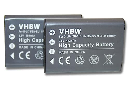 2 x batteria vhbw compatibile con fotocamera