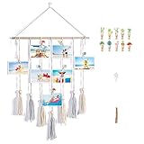 【Multifunktional】 Kann als Fotoaufhänger verwendet werden - Es kann auch ein Wanddekorationsdisplay sein, das ein gutes Andenken ist, um Ihre Lieblingsfotos und -drucke mit kleinen Clips anzuzeigen.