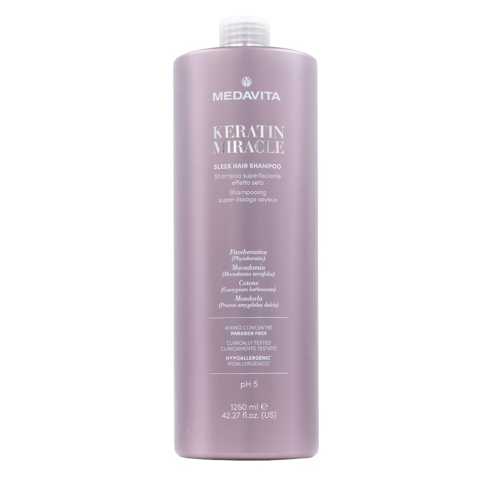 Medavita Lunghezze Keratin Miracle Sleek Hair Shampoo 1250 ml – szampon wygładzający