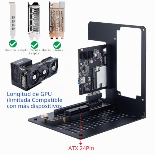 Dock externo GPU Thunderbolt 4 USB4 de 40 GBps para tarjetas gráficas Nvidia AMD Linux 4