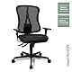 Topstar HE20PBC00 Head Point SY P4, ergonomischer Bürostuhl, Schreibtischstuhl, Muldensitz, inkl. Armlehnen, Netzrücken, Stoffbezug schwarz