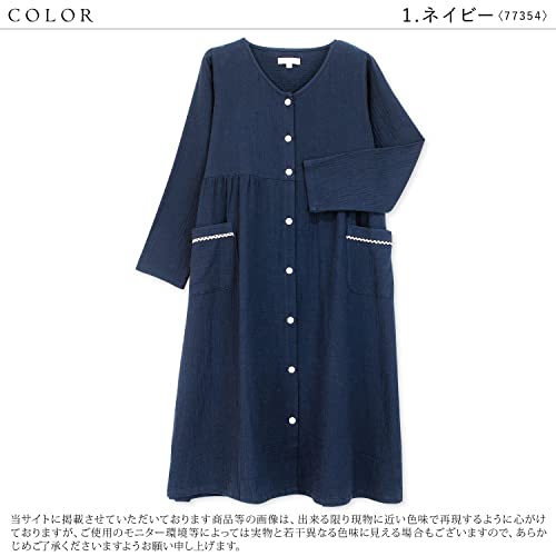 NISHIKI[ニシキ] ネグリジェ パジャマ レディース 長袖 綿10