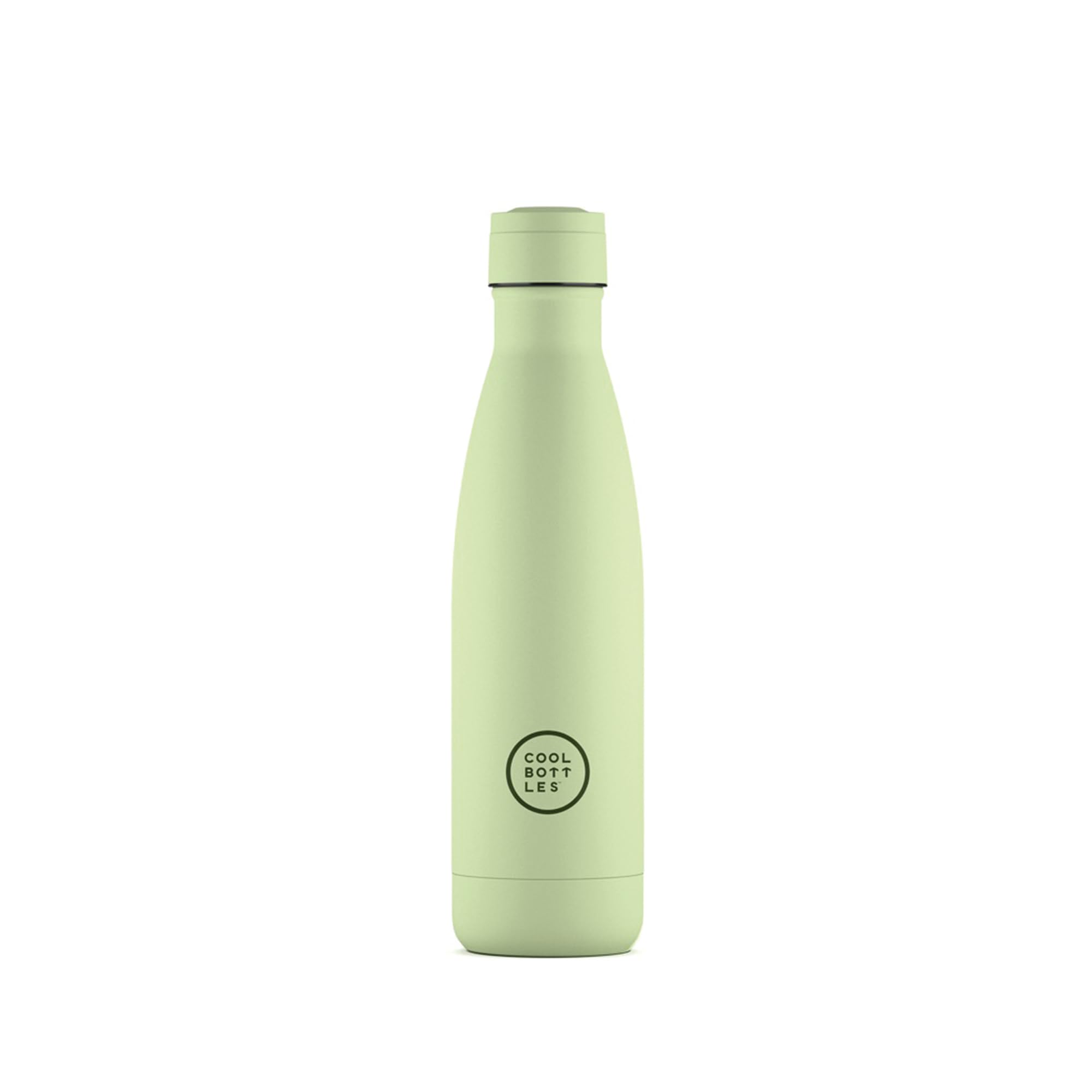 Cool Bottles - Trinkflasche aus Edelstahl - 500 ml - Pastel Green - 26,5 x 7 cm -Thermische Kaltgetränke 36 Stunden und Heißgetränke 18 Stunden - Triple-Cool Technology - BPAFrei