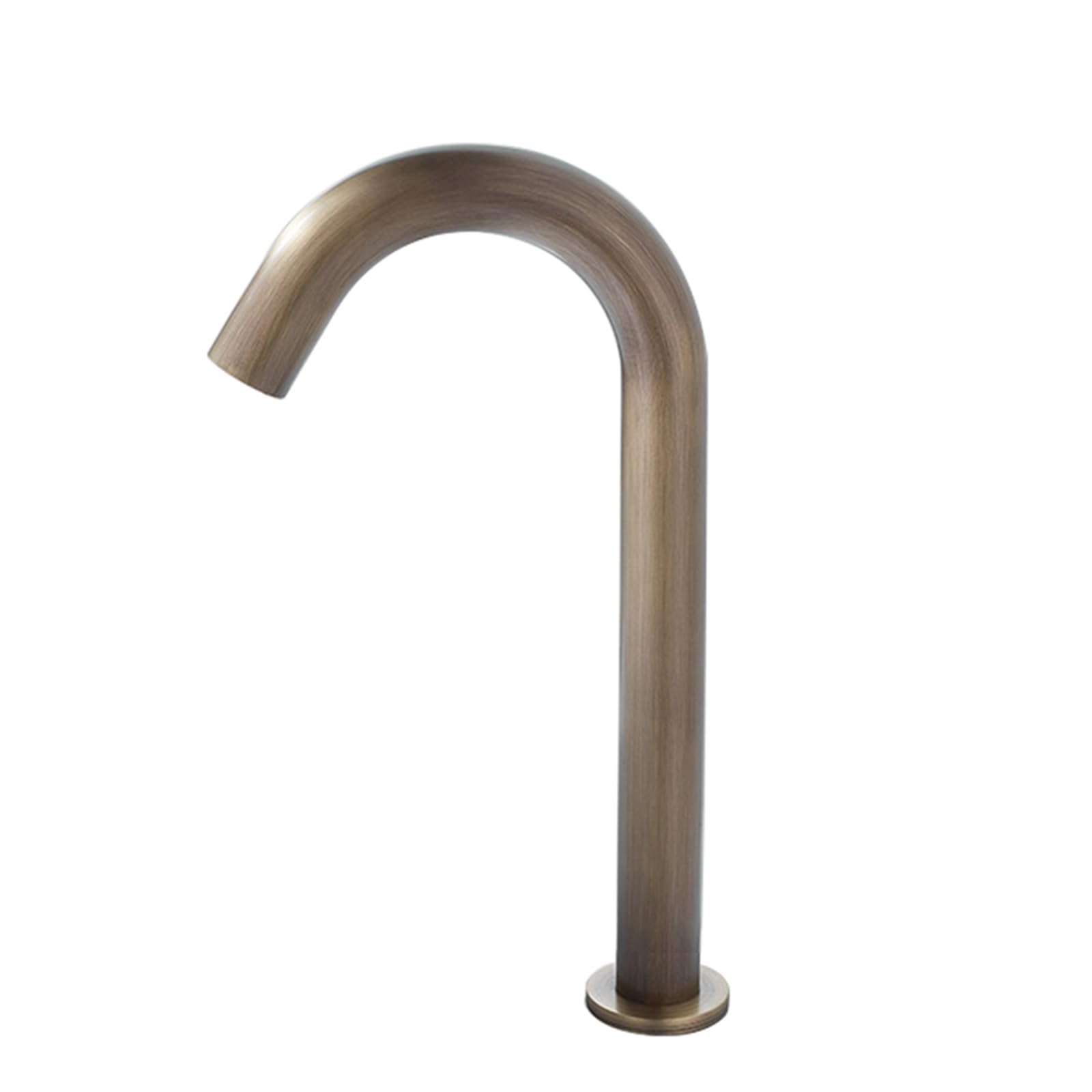 ZYCHSJXA Touchless Basin Tap Bathroom Taps Mixer Sensor Faucet Battery Gooseneck Spout Brass,Antique,Middle