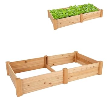 raised bed gardening kit cedar