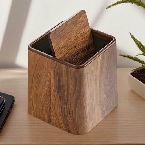 Miniatura 7 de Genérico Cubo De Basura Para Escritorio,Pequeña Papelera Decorativa Para Escritorio Organizador De Escritorio Accesorios Retro Para Baño Dormitorio Infantil