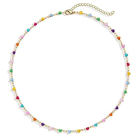 BVGA Colorful Heart Choker Necklace Cover