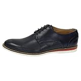 ZAPATOP 10225 Zapato DE Piel Azul Outlet ÚLTIMAS Tallas Marino 46