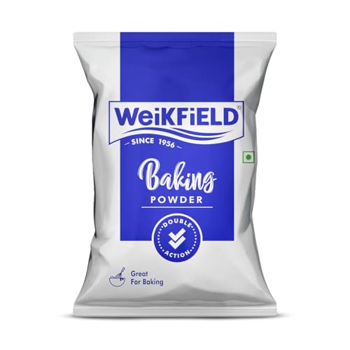 Image of Weikfield Baking Powder | 100% Double Action Baking Powder | Perfect for Light & Fluppy Cakes, Cookies, Muffins & Breads | Perfect for Baking | 1 kg Pouch
