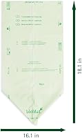 Vista 3 de bioMat Bolsas de basura compostables de 2.6 galones, 125 unidades, forros pequeños para basura de comida de cocina, certificado BPI, CMA y OK