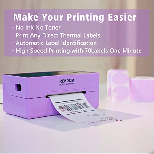 Rekdom Bluetooth Label Printer Wireless Thermal Printer For Shipping Packages, Compatible With Iphone, Android And Windows, Support Amazon, Ebay, Etsy, Usps, Shopify And Etc. #TOP4