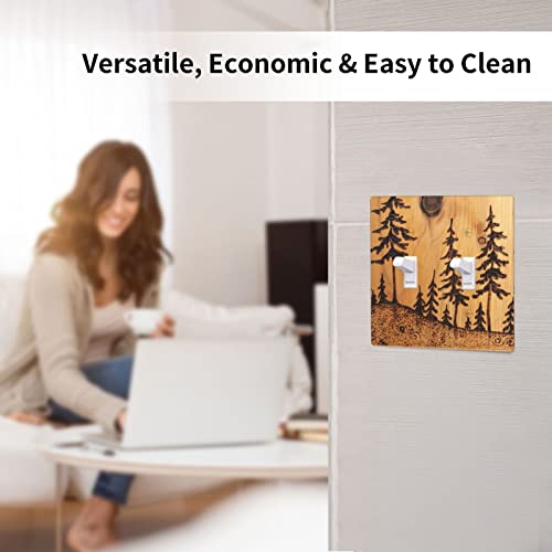 Hoibixe Pine Tree Wood Grain Light Switch Cover Double Toggle Decorative Funny Plastic Wall Plate Covers Outlet Cover Decor Print #TOP5