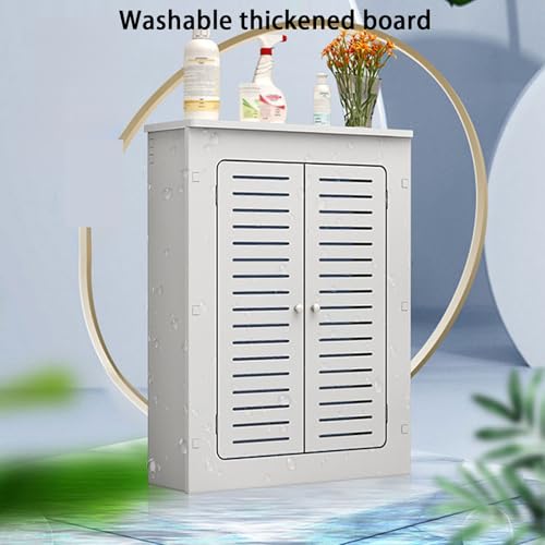 Cache-radiateur 60x60x15 étagère armoire chauffante meuble - 7