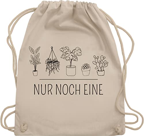 Turnbeutel Rucksack - Sprüche Statement - Nur noch eine Pflanze - Gärtner Geschenk Gärtnerin Pflanzenliebhaber Garten Gartenliebhaber - Unisize - Naturweiß - mit aufschrift plant stoffbeutel Turnbeutel Rucksack - Sprüche Statement - Nur noch eine Pflanze - Gärtner Geschenk Gärtnerin Pflanzenliebhaber Garten Gartenliebhaber - Unisize - Naturweiß - mit aufschrift plant stoffbeutel