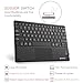 FINTIE Ultrathin 4mm Wireless Bluetooth Keyboard with Built-in Multi-Touch Touchpad for iPad, iPhone, Samsung Galaxy, Nexus, Microsoft Surface, HP and Other Bluetooth Devices [Retail Packaging]