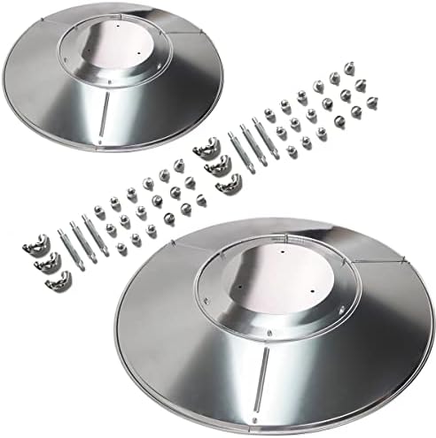 2 Units Patio Heater Heat Reflector Shield, Replacement Dome Part for Outdoor Heaters
