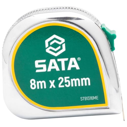 Cinta métrica SATA 8 m con clip de cinturón miniatura 1