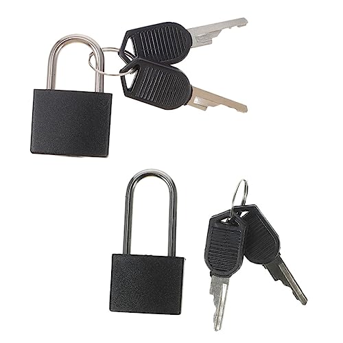 COLLBATH 2 juegos Candados con Llave Mini para Armarios Caja de Madera Vintage Cerraduras para Baúles y Muebles Seguridad Ligera y Práctica para Hogar y Oficina