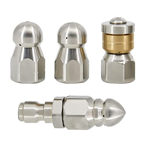 Artilife Hochdruckreiniger-Abwasserdüse, langlebiges Design, Düse, Druckablassdüse, Schlauchdüse mit verschiedenen Modellen für 1/4 Zoll Hochdruckreiniger, Schnellverbinder, Druck bis zu 5000 PSI Cover