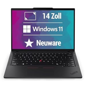 Lenovo ThinkPad T14 Gen 6 14 Zoll Full HD Laptop Intel Core Ultra 5-225U@ bis zu 4, 8 GHz 16 GB 512 GB SSD mit Windows 11 Pro & GRATIS Antiviren-Software - NEU & OVP