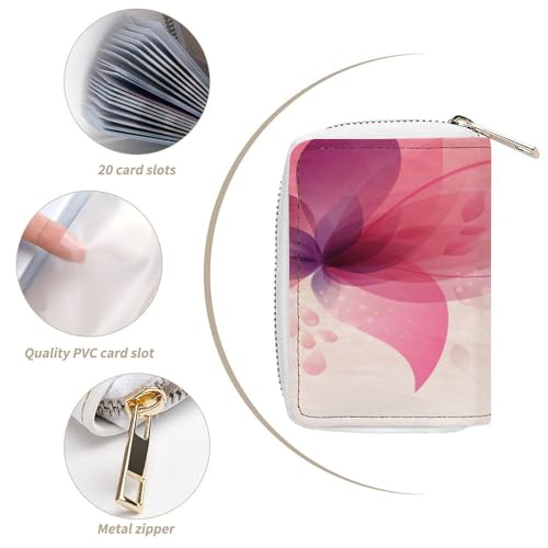 Nugier Women Leather wallet, Zipper Clutch Pouch Handbag Card Holder Coin Purse4