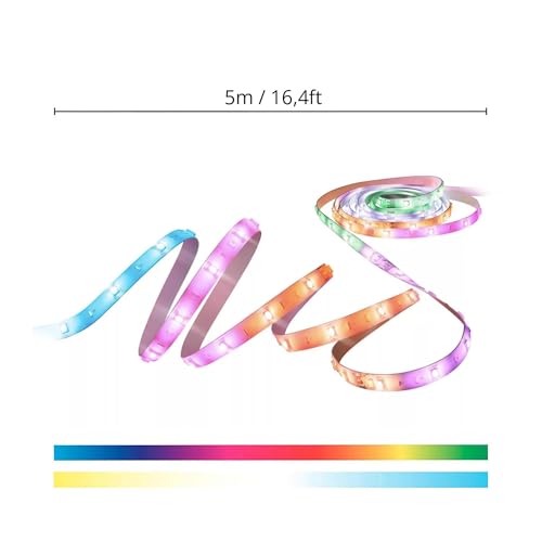 Image of WiZ Connected 16.4 ft LED Light Strip for Your Smart Home - Flowing Multicolor LED, Color-Changing, Cuttable - Voice /App Control - Works with Google Home, Alexa and HomeKit (Pack of 4)
