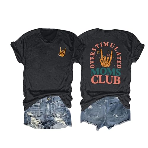 Tee Shirt Femme été T-Shirt de maternité pour Un Confort et Un Style au Quotidien – T-Shirt de Grossesse Doux pour Les Futures Mamans, avec Une Citation et Une Coupe décontractée (Black, XXXL)