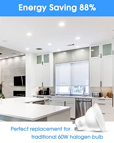 Flaspar GU10 LED Light Bulbs 60W Equivalent, 6000K Daylight White, 7W 600LM GU10 LED Bulbs 6 Pack - Image 3