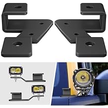 Aluminum Alloy a-Pillar Pod Headlight Bracket Ditch Light Mount Bracket Led Light Bar Holder Compatible with Ford Bronco 2021 2022 2023 2024 2025