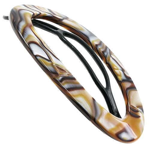 Barrette à cheveux française anti-glisse et sans métal pour femme