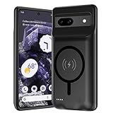 YINGYKJ Battery Case for Pixel 8a, Upgraded 10000mAh Battery Pack Rechargeable Charger Case with Wireless Charging Compatible for Pixel 8a (6.1 inch) External Charging Cover(Black)