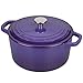 VORRINGARD Enameled Cast Iron Dutch Oven Pot with Lid, for Bread Baking, Round Bread Oven- include Sourdough Bread Baking Supplies Set, 4.5QT, Purple